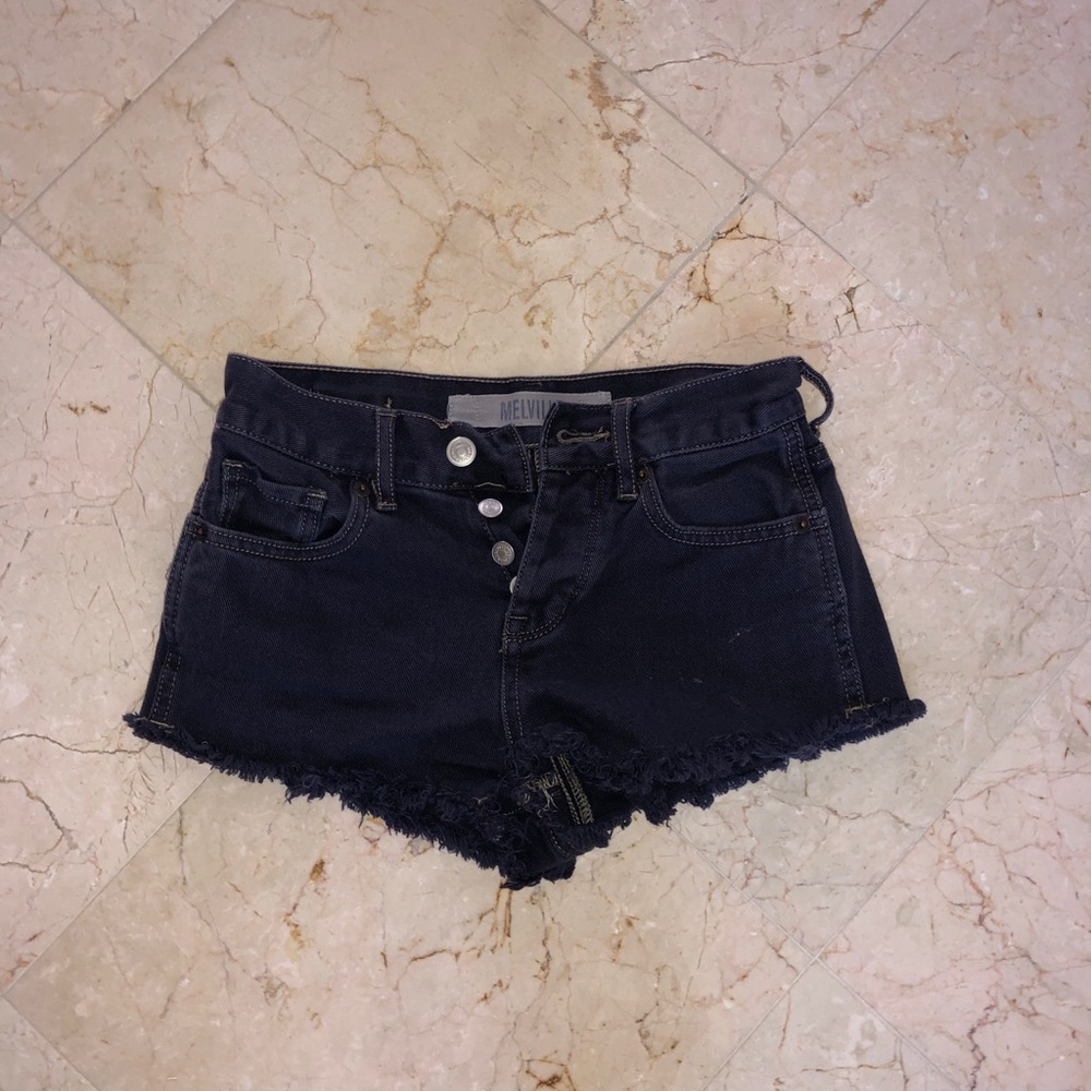 Brandy Melville Denim frayed shorts